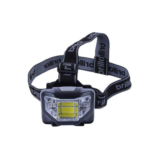 5 Mode Headlamp with COB LED Technology-Blue/Black - Black.
