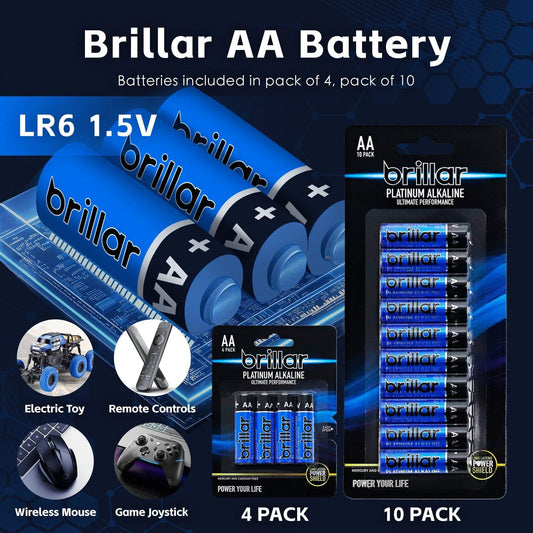48 Pcs Brillar AA Platinum Alkaline Batteries.
