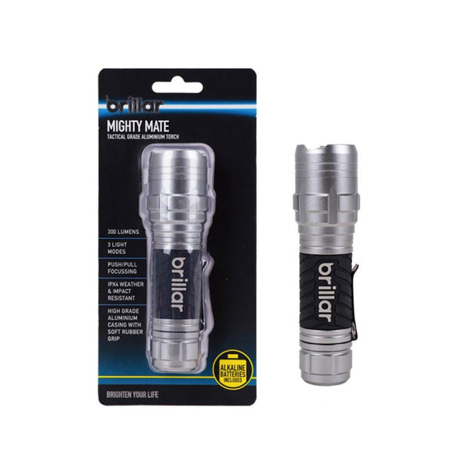 Brillar Mighty Mate Flashlight - 300 Lumen Battery Torch. Hover Image