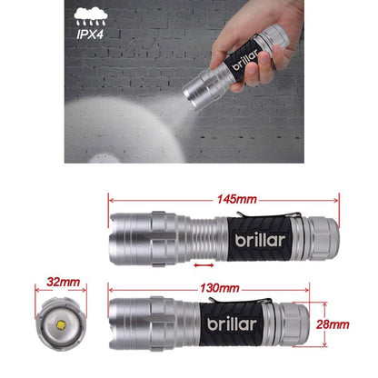 Brillar Mighty Mate Flashlight - 300 Lumen Battery Torch.