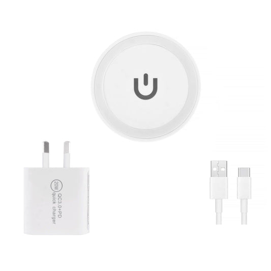 20W USB-C & USB-A Fast Charging Wall Charger + 15W Qi Wireless Charging Pad â Dual-Mode Power Kit.
