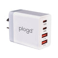 4 PORT  WALL CHARGER USB C+USB A.