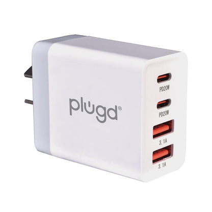 4 PORT  WALL CHARGER USB C+USB A.