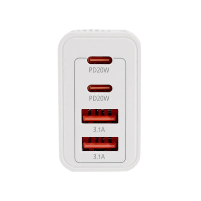 4 PORT  WALL CHARGER USB C+USB A.