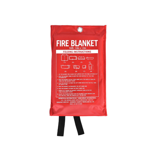 Fibreglass Fire Extinguishing Blanket for Home Car Boat Caravan Safety 1m x 1m.