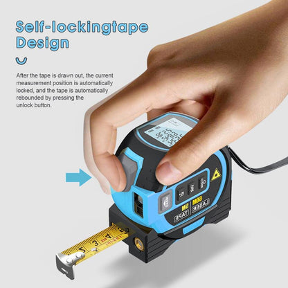 60m Laser Measure, Cross-line Laser Level, 5m Tape Measure Blue.