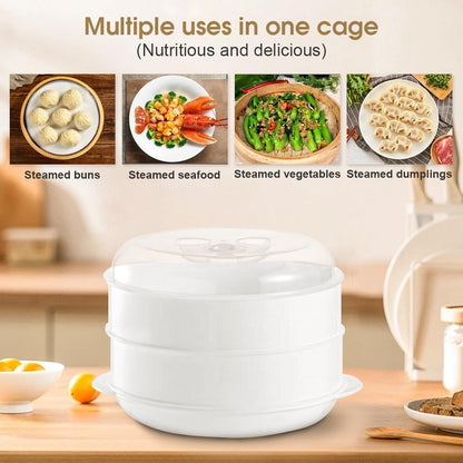 2 Tier Microwave Steamer.
