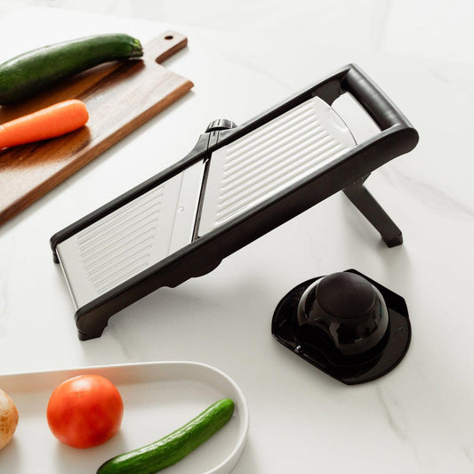 3 In 1 Mandolin Slicer Stainless Steel Blade Bowl Fit.