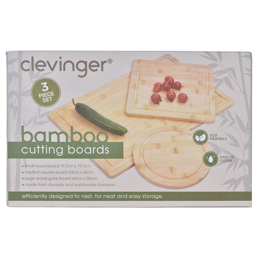 3 Pcs Bamboo Cutting Board.