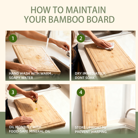 3 Pcs Bamboo Cutting Board.
