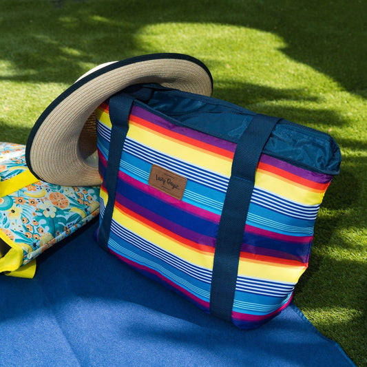 6L Food Safe Insulated Jumbo Cooler Tote - Rainbow.