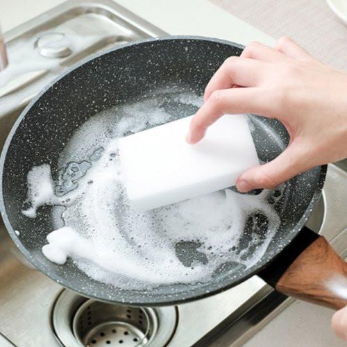 6 Pcs Magic Cleaning Sponge Multifunction Stain Eraser Foam Cleaner Pads.