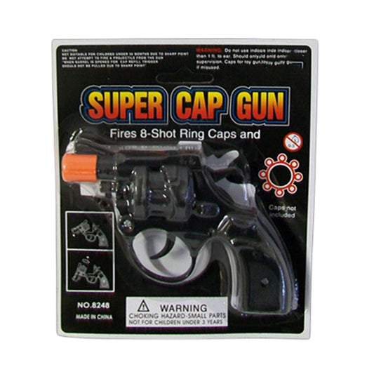 2x Plastic 8 shots toy cap gun with 144 free caps.