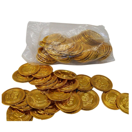 Pirate golden coins.