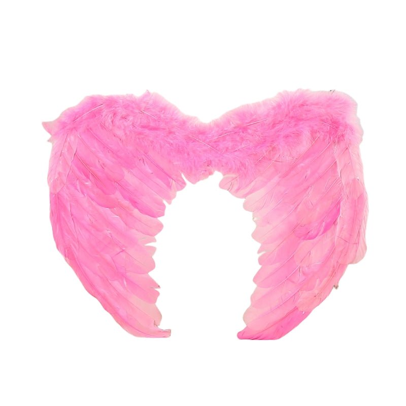 Large feather angel wings assorted colours - Blue