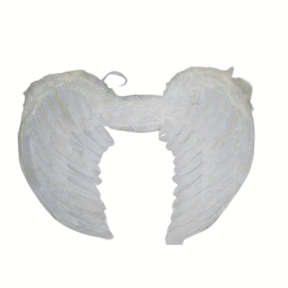 Large feather angel wings assorted colours - Green