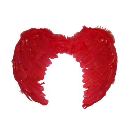 Large feather angel wings assorted colours - Green