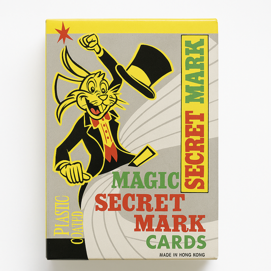 Magic Secret Marked Playing Cards â Plastic Coated, EasyâRead Marking System, Poker Size, Made in Hong Kong â Ideal for Magic Tricks & Card Illusions.