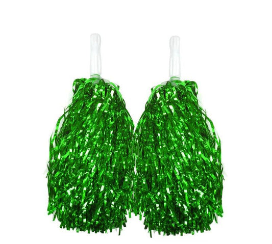 4 Sets/8pcs Metallic Team Girls' Cheerleading Dance Party Dress Pom Poms Pompoms - Blue.