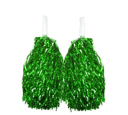4 Sets/8pcs Metallic Team Girls' Cheerleading Dance Party Dress Pom Poms Pompoms - Gold.