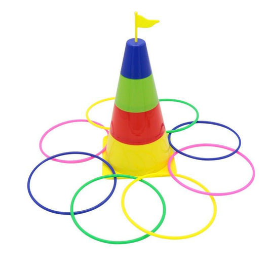 Kids Outdoor Sport Toys Funny Ring Toss Game Home Educational Toys.
