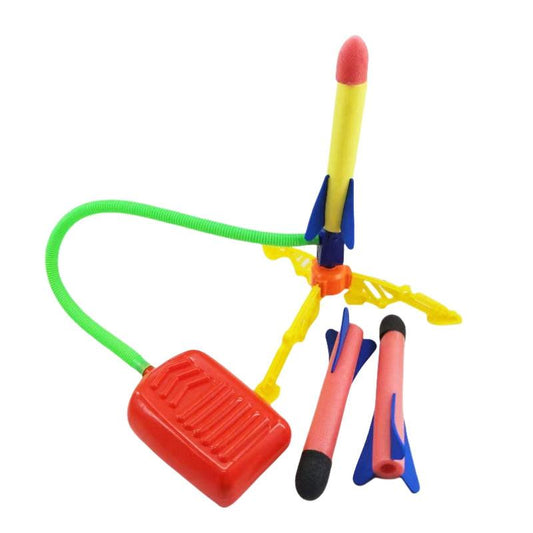 Air Power Foam Rocket Shoot Up Stomp Launcher Kids Outdoor Activities Toys.