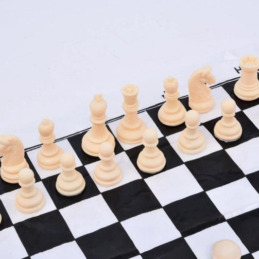 Large PVC Chess Set â Durable, Lightweight & Perfect for Indoor/Outdoor Play.
