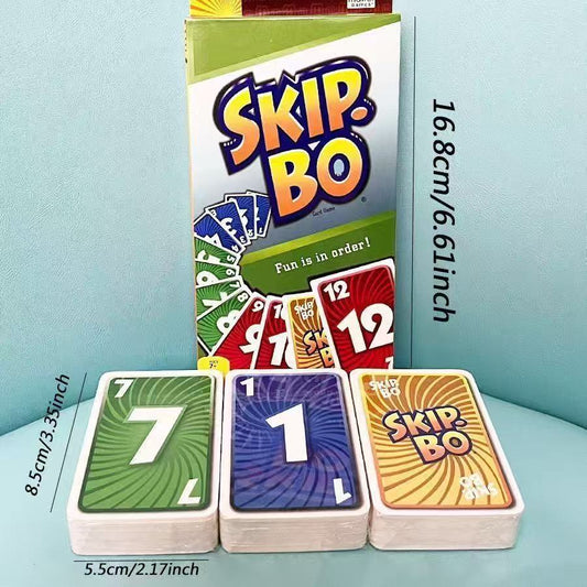 Skip Bo Card Game With 162 Cards Classic Family Game For 2 To 6 Players.