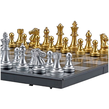 Chess game set with magnet box - Black and white.