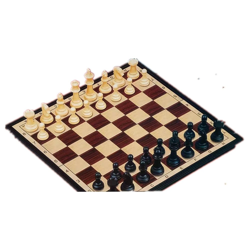 Chess game set with magnet box - Black and white.