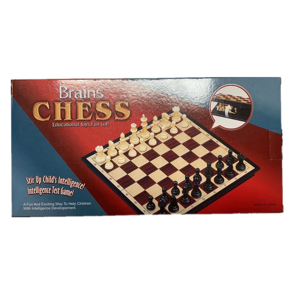 Chess game set with magnet box - Black and white.
