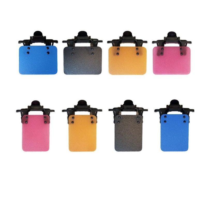 ISSF Flip-Up Eyeshield Sport Shooting Eye Shield Aim Blocker Targeting Sight Cover Blinding - Blue-Vertical 3x4cm.