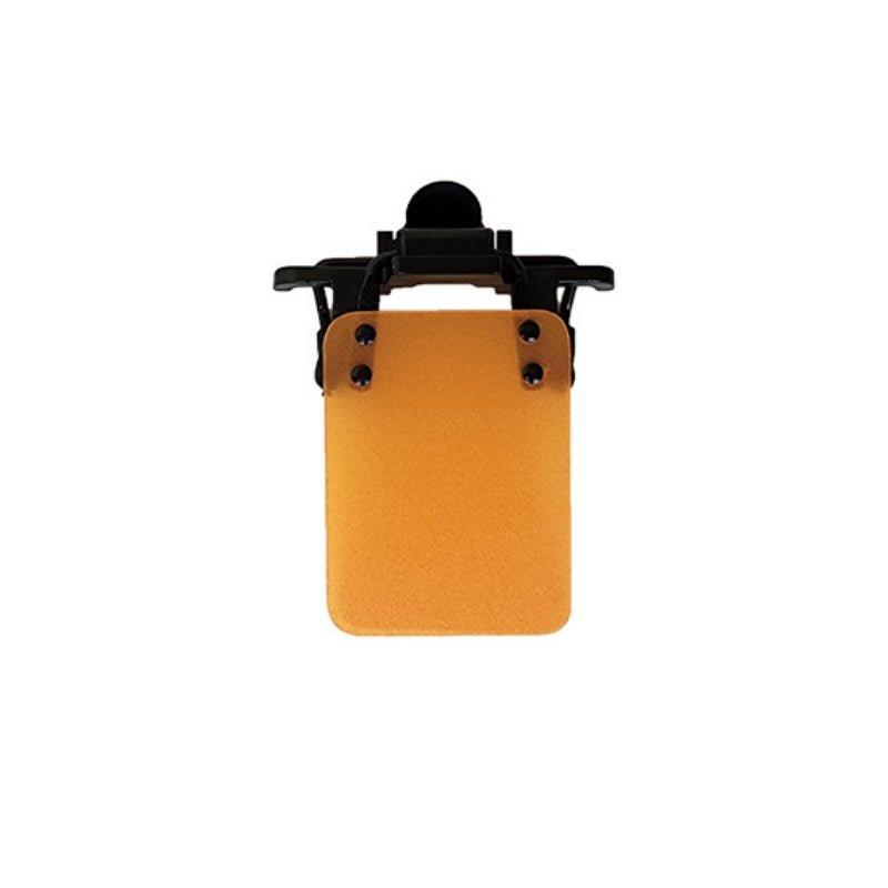ISSF Flip-Up Eyeshield Sport Shooting Eye Shield Aim Blocker Targeting Sight Cover Blinding - Blue-Vertical 3x4cm.