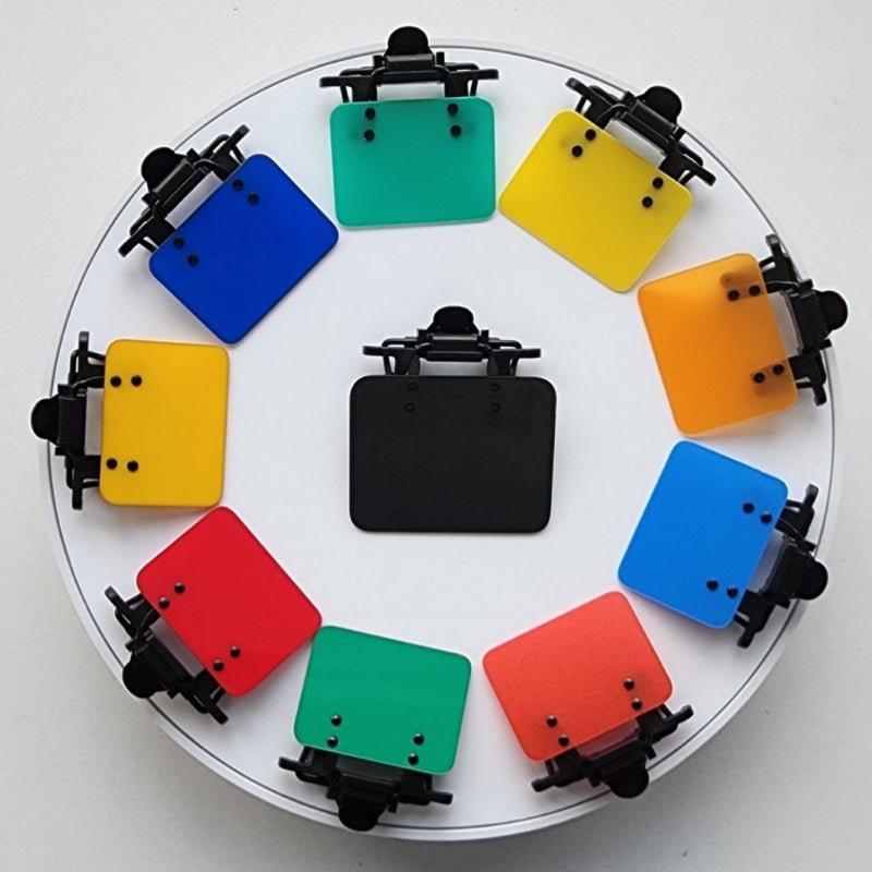 ISSF Flip-Up Eyeshield Sport Shooting Eye Shield Aim Blocker Targeting Sight Cover Blinding - Yellow-Horizontal 4x3cm.