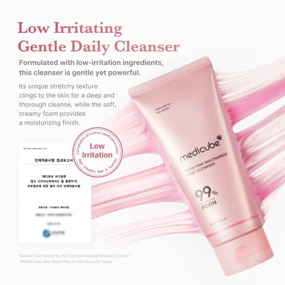 MEDICUBE PDRN Pink Niacinamide Whip Cleanser 120ml