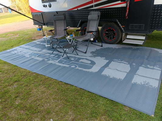 Caravan Camping 6m x 2.4m recycled mat.