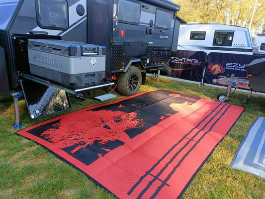 Country Orange 4m x 2.4m recycled poly mat.