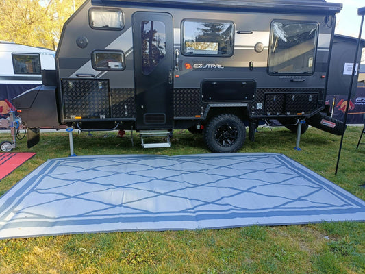 Diamond 4m x 2.4m recycled poly mat.