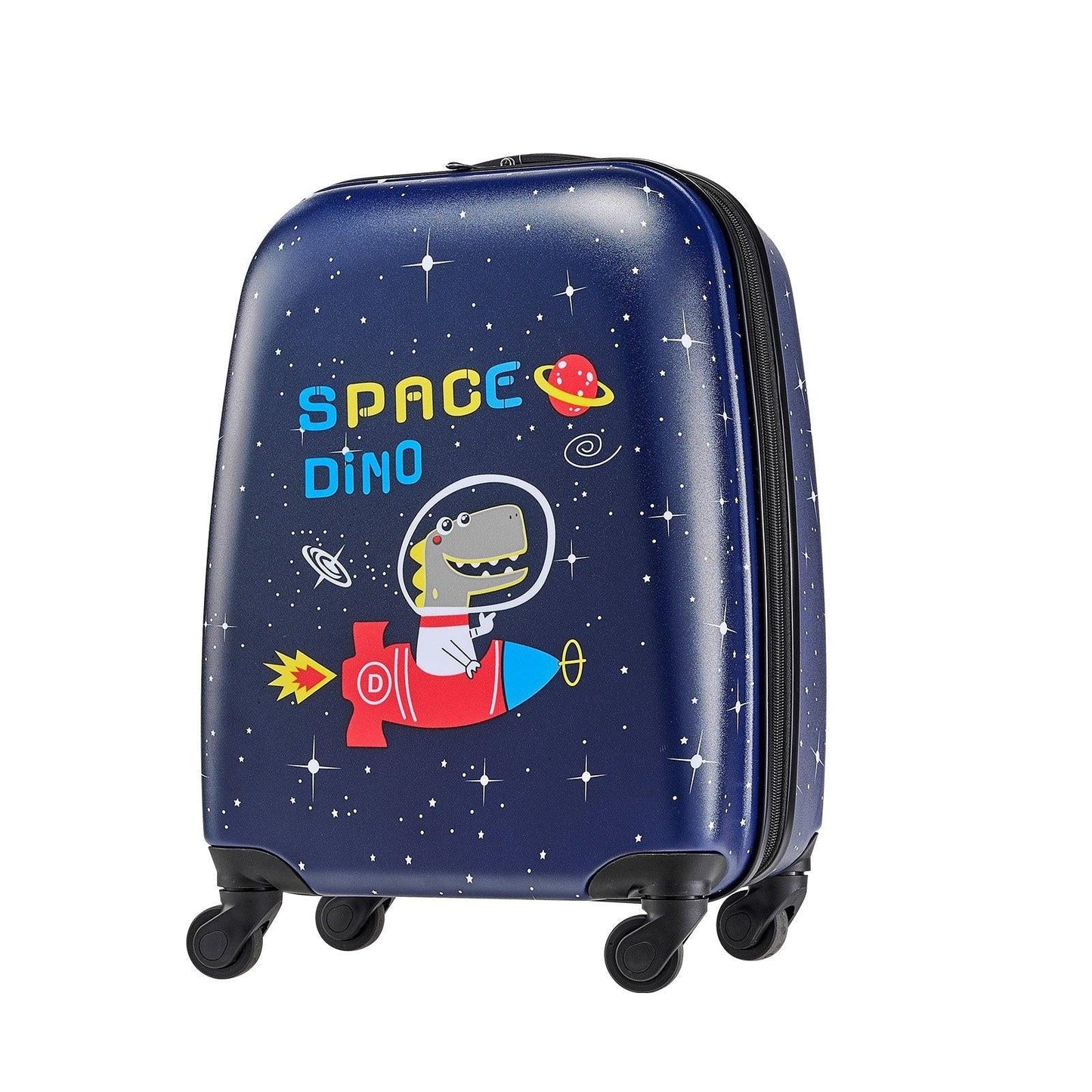Kids Luggage Set, 2 Piece, 45.7 cm Hardside Rolling Wheels Suitcase with Hard-Shell Backpack, Dinosaur Kids Carry on Luggage Set, Holiday Birthday Present for Girls & Boys, Airline Approved.