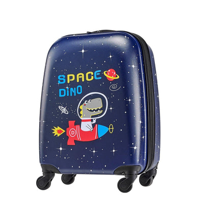 Kids Luggage Set, 2 Piece, 45.7 cm Hardside Rolling Wheels Suitcase with Hard-Shell Backpack, Dinosaur Kids Carry on Luggage Set, Holiday Birthday Present for Girls & Boys, Airline Approved.