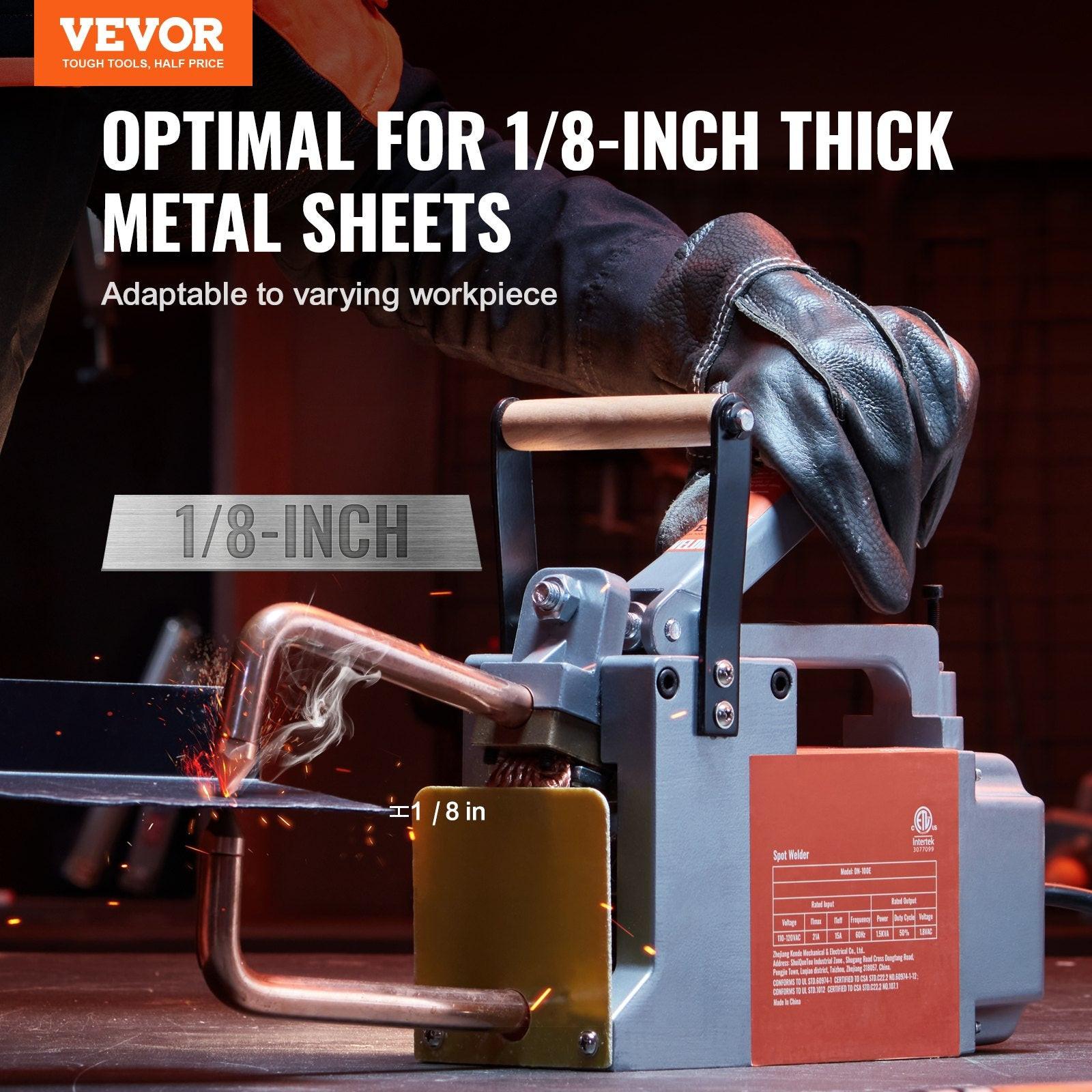 Portable Spot Welder, 1/8-inch Thick Spot Welder Machine with 8KVA Input Capacity, Handheld Welding Tip Gun Metal Sheet Spot Welding Machine for Carbon Steel, Aluminum Sheet.