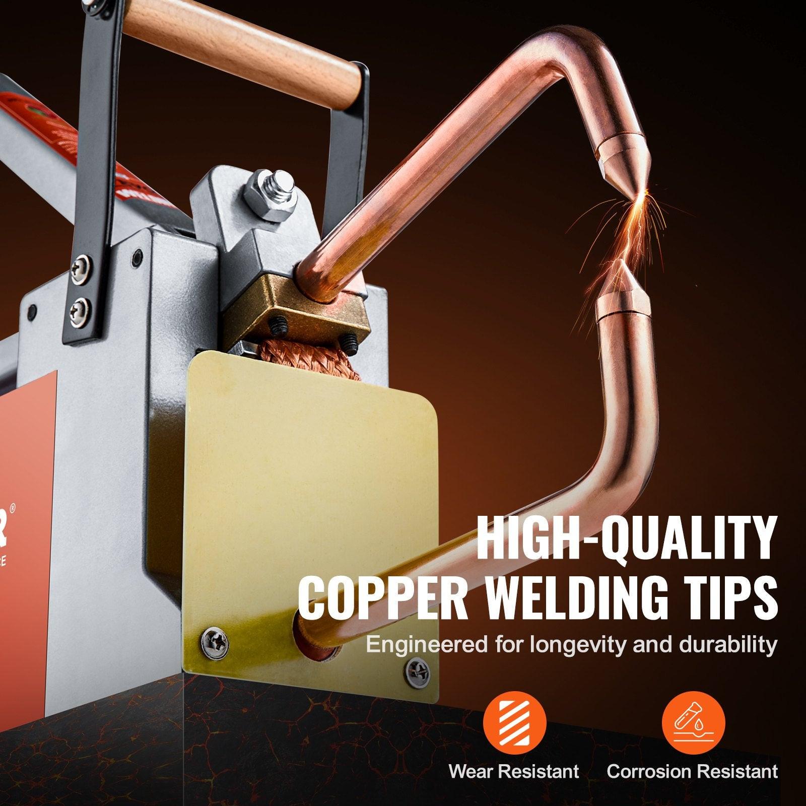 Portable Spot Welder, 1/8-inch Thick Spot Welder Machine with 8KVA Input Capacity, Handheld Welding Tip Gun Metal Sheet Spot Welding Machine for Carbon Steel, Aluminum Sheet.