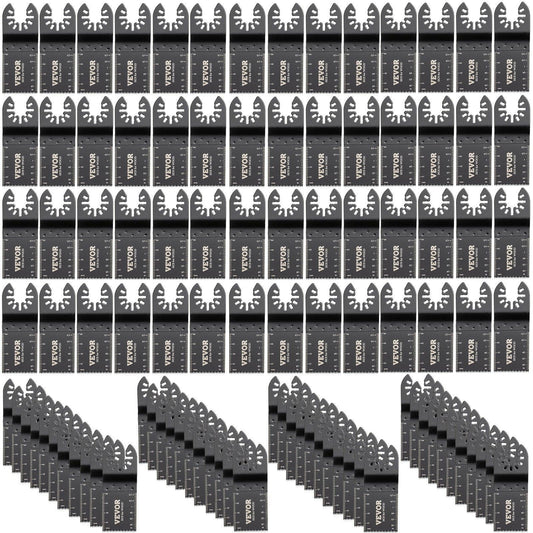 100PCS Oscillating Saw Blades, Quick Release Multitool Blades Kit, HCS Tool Blades for Wood Plastic, Compatible with Dewalt Dremel Fein Worx Bosch Makita Milwaukee.