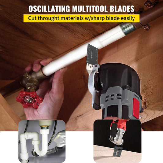 100PCS Oscillating Saw Blades, Quick Release Multitool Blades Kit, HCS Tool Blades for Wood Plastic, Compatible with Dewalt Dremel Fein Worx Bosch Makita Milwaukee.