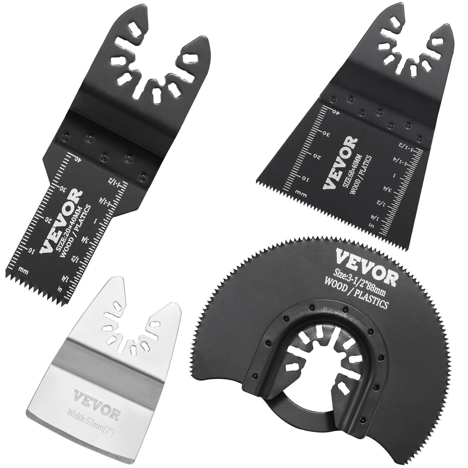 30PCS Multi Tool Blades Kits, Universal Quick Release Oscillating Saw Blades, 8 Types Wood Metal Plastic Oscillating Tool Blades, Fit Dewalt Bosch Milwaukee Hitachi Chicago Craftsman.