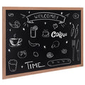 35"x46" Rustic Wood Framed Chalkboard Wall Hanging Magnetic Wedding Sign