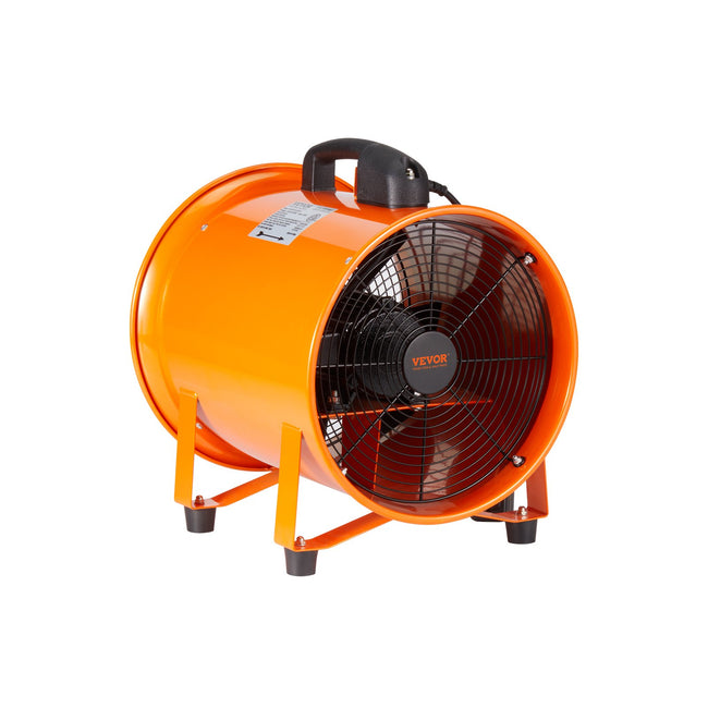Portable Ventilator, 304.8mm/12inch Heavy Duty Cylinder Fan with 10m Duct Hose, 367W Strong Shop Exhaust Blower 2574CFM, Industrial Utility Blower for Sucking Dust, Smoke, Smoke Home/Workplace Hover Image