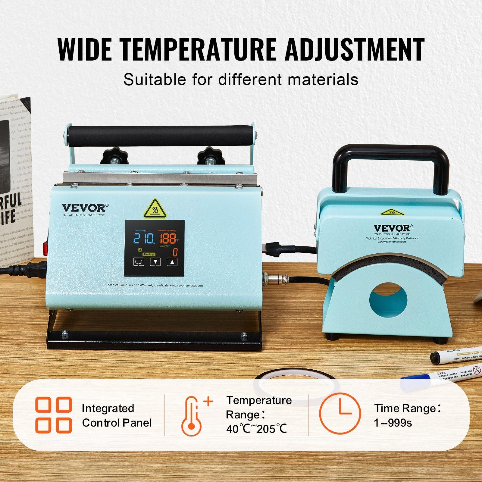 2 in 1 Tumbler and Hat Heat Press Machine Heat Machine for Caps Hats Mugs.
