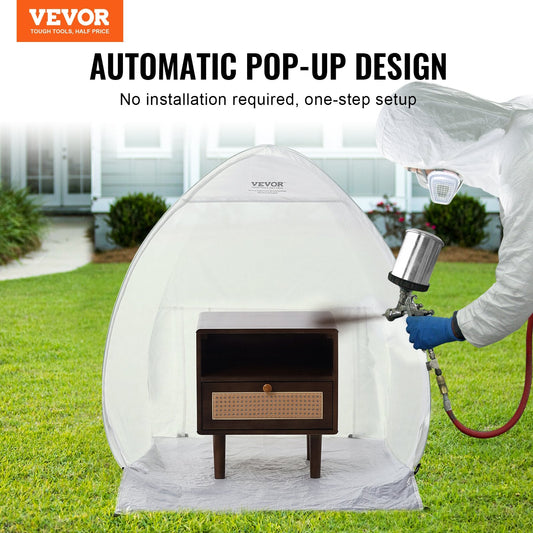 Spray Paint Shelter Portable Spray Paint Tent Booth 3.3 x 2.9 x 3.3ft Pop Up.
