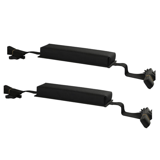 Soft Roof Rack Pads 15.5in 176lbs Load Capacity for Kayak Canoe Surfboard.